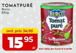 Matrix Butikerna BURCU Tomatpuré erbjuda