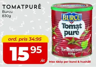 Matrix Butikerna BURCU Tomatpuré erbjuda