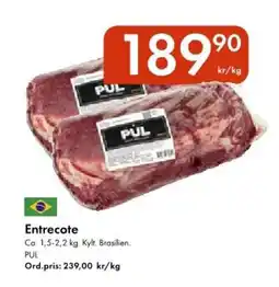 Snabbgross Entrecote erbjuda