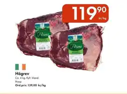 Snabbgross PRIME Högrev erbjuda