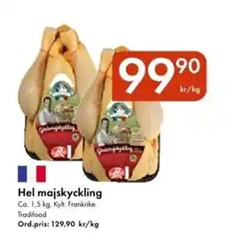 Snabbgross Hel majskyckling erbjuda