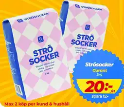 Matrix Butikerna GARANT Strösocker erbjuda