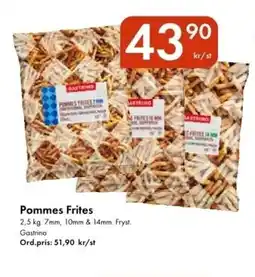 Snabbgross GASTRINO Pommes frites erbjuda