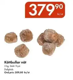 Snabbgross Köttbullar nöt erbjuda