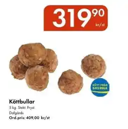 Snabbgross Köttbullar erbjuda