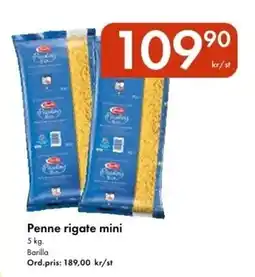 Snabbgross BARILLA Penne rigate mini erbjuda