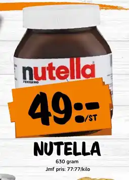 Bazaar Food market Nutella erbjuda