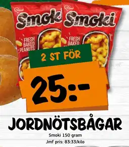 Bazaar Food market SMOKI Jordnötsbågar erbjuda