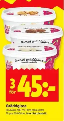 ICA Kvantum Gräddglass erbjuda