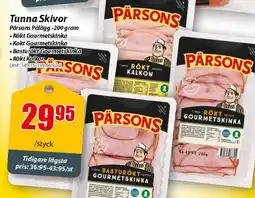 Extra Mjällby Stormarknad Pärsons Tunna Skivor erbjuda