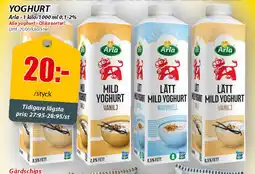 Extra Mjällby Stormarknad Arla Yoghurt erbjuda