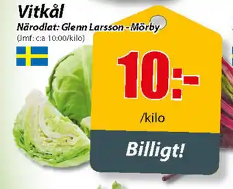 Extra Mjällby Stormarknad Vitkål erbjuda