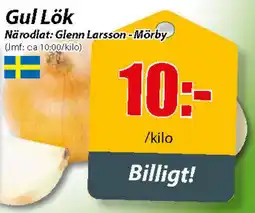 Extra Mjällby Stormarknad Gul Lök erbjuda