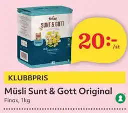 Hemköp FINAX Müsli sunt & gott original erbjuda