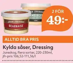 Hemköp Kylda såser, dressing erbjuda