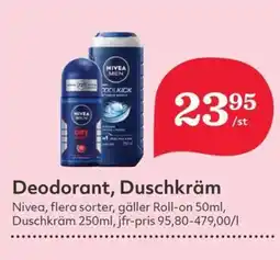 Hemköp NIVEA Deodorant, duschkräm erbjuda