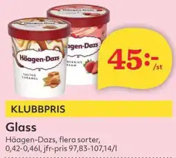 Hemköp HÄAGEN-DAZS Glass erbjuda