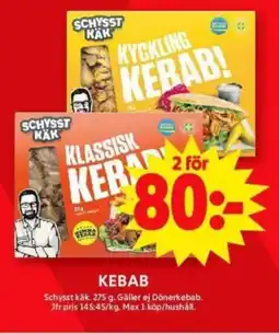 ICA Supermarket SCHYSST KÄK Kebab erbjuda