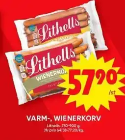 ICA Supermarket LITHELLS Varm-, wienerkorv erbjuda