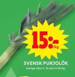 ICA Supermarket Svensk purjolök erbjuda