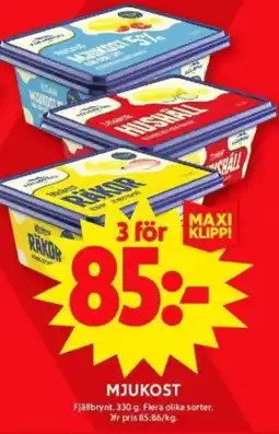 ICA Supermarket FJÄLLBRYNT Mjukost erbjuda