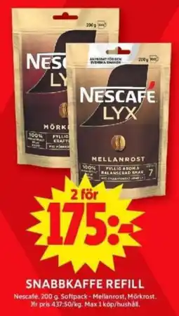 ICA Supermarket NESCAFÉ Snabbkaffe refill erbjuda