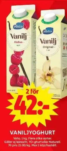 ICA Supermarket VALIO Vaniljyoghurt erbjuda