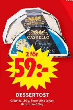 ICA Supermarket CASTELLO Dessertost erbjuda