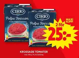 ICA Supermarket CIRIO Krossade tomater erbjuda