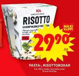 ICA Supermarket ICA Pasta-, risottoboxar erbjuda