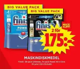ICA Supermarket FINISH Maskindiskmedel erbjuda