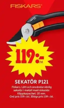 ICA Supermarket FISKARS Sekatör p121 erbjuda