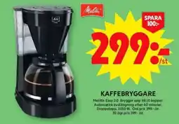 ICA Supermarket MELITTA Kaffebryggare erbjuda