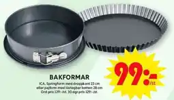 ICA Supermarket Bakformar erbjuda