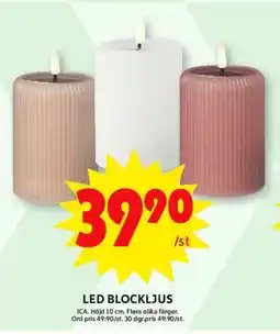 ICA Supermarket Led blockljus erbjuda