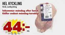 Din Mat Hel kyckling erbjuda