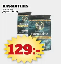 Bonum Matmarknad Ella's basmatiris erbjuda