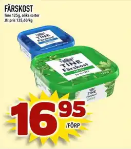 Din Mat TINE Färskost erbjuda