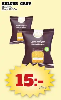 Bonum Matmarknad Ella's bulgur grov erbjuda