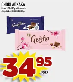 Din Mat FAZER Chokladkaka erbjuda