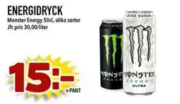 Din Mat MONSTER ENERGY Energidryck erbjuda