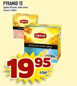 Bonum Matmarknad LIPTON Pyramid te erbjuda
