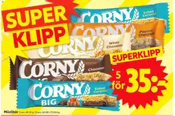 ICA Supermarket CORNY Müslibar erbjuda