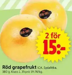 ICA Supermarket ICA Röd grapefrukt erbjuda