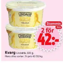 ICA Supermarket LINDAHLS Kvarg erbjuda