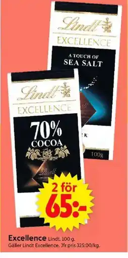 ICA Supermarket Lindt Excellence erbjuda