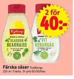 ICA Supermarket Rydbergs Färska såser erbjuda