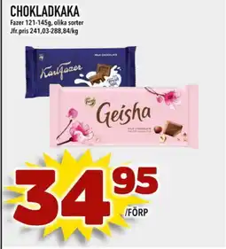 Prisma Mat FAZER Chokladkaka erbjuda