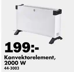 Biltema Konvektorelement, 2000 W, SEK 199 erbjuda
