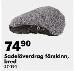 Biltema Sadelöverdrag fårskinn, bred, SEK 74.9 erbjuda